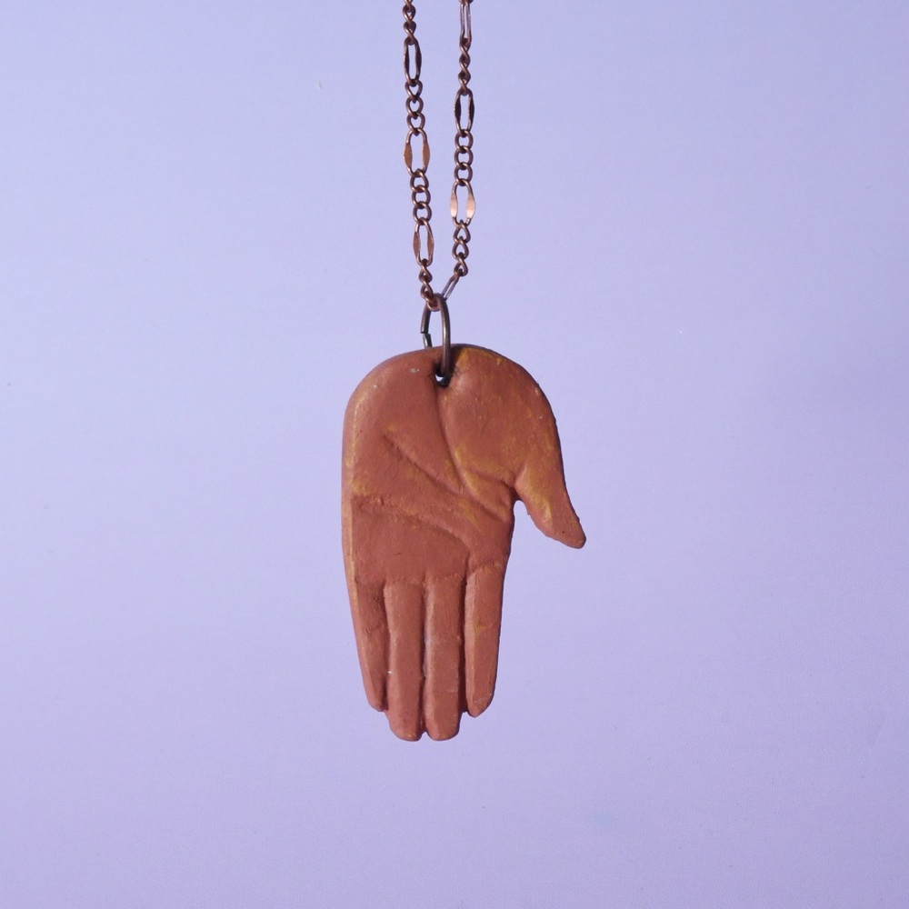 Snake Hand Necklace - Picture 2 of 4